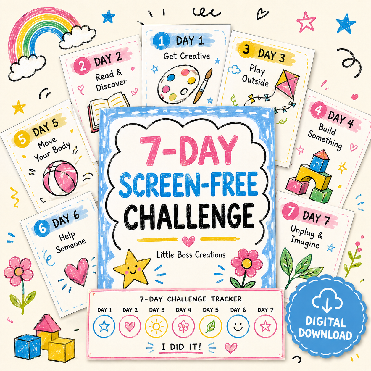 7 -Day Screen Free Challenge!