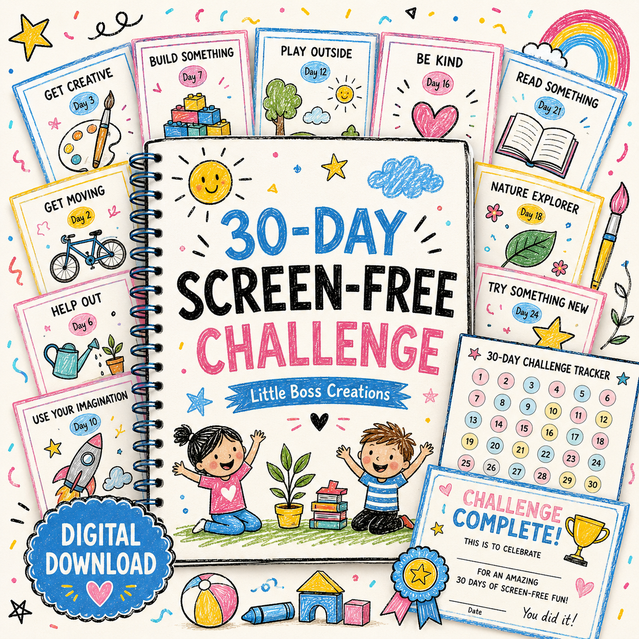 30- Day Screen Free Challenge!
